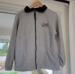 USA Beijing Olympics 2008 Gray Zip Up Fleece Women's Sized Medium